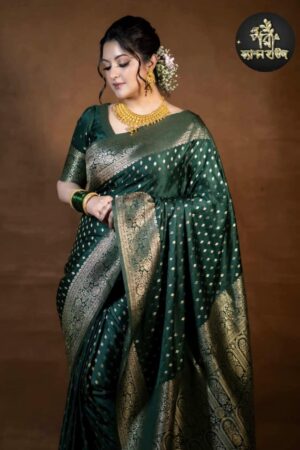 পরি মনি শাড়ি ( গাড়ো সবুজ )